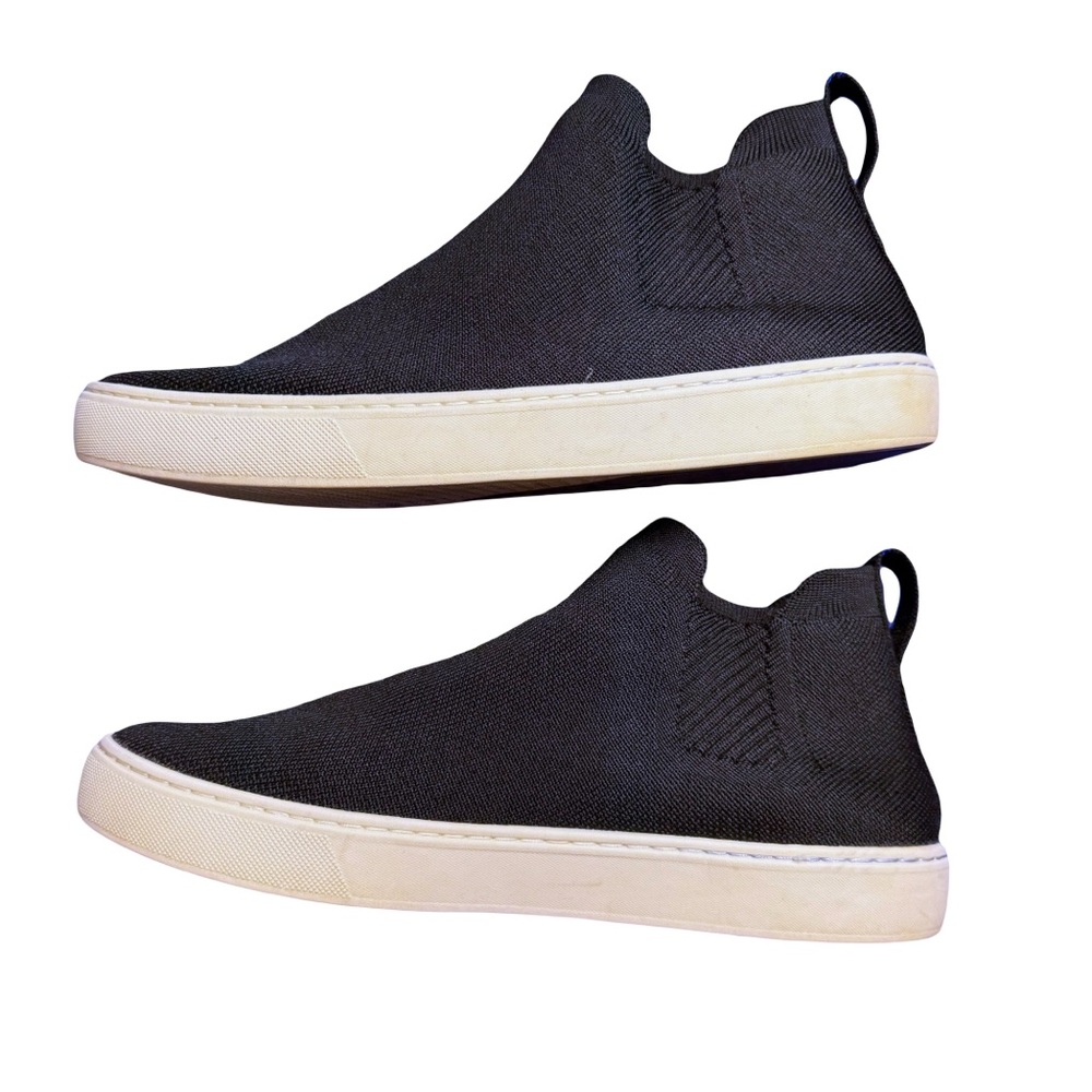 Rothy’s Chelsea Slip On Knit Boot Stretch Comfort Solid Black Women’s